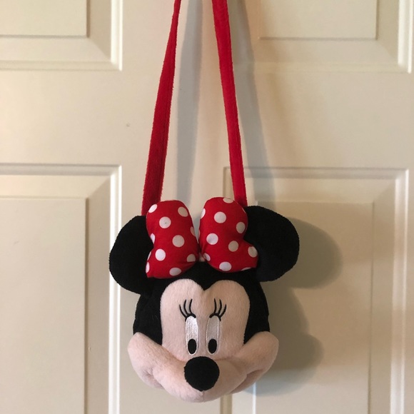 Disney Minnie Mouse Big Bow Plush Head Purse - Picture 3 of 6
